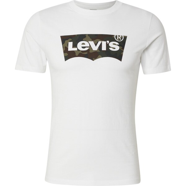 LEVIS Tričko Original Housemark Tee tmavohnedá / kaki / tmavozelená / 60185786