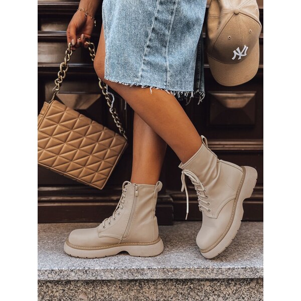 Dámske čižmy MOONSTONE Farba Khaki DSTREET 60188114