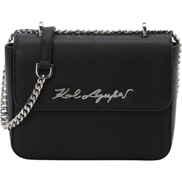 Karl Lagerfeld Kabelka na rameno čierna / strieborná 58403764