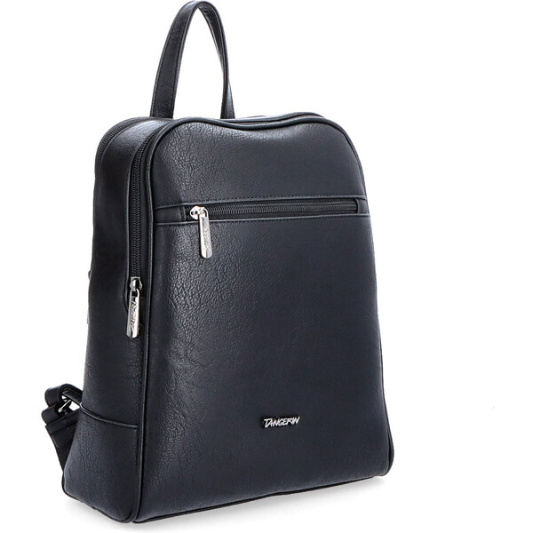 Mestský batoh zo syntetickej kože Tangerin čierna 8028 C 64019702