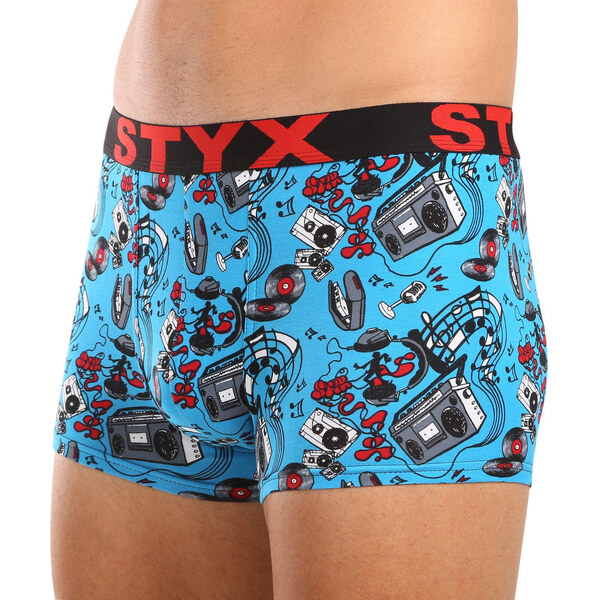 Pánske boxerky Styx art športová guma nadrozmer hudba (R1558) 5 60196956