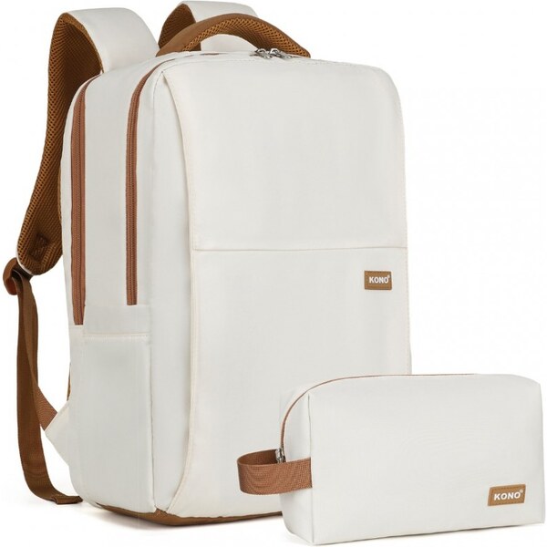 KONO Ruksak - business/travel s taštičkou zadarmo, béžový 60195558