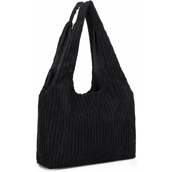 Miss Lulu Kabelka - menčestrová, cez rameno, čierna 60195568