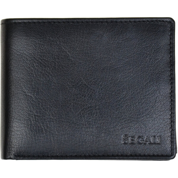 SEGALI Pánska kožená peňaženka 7265 black 66585033