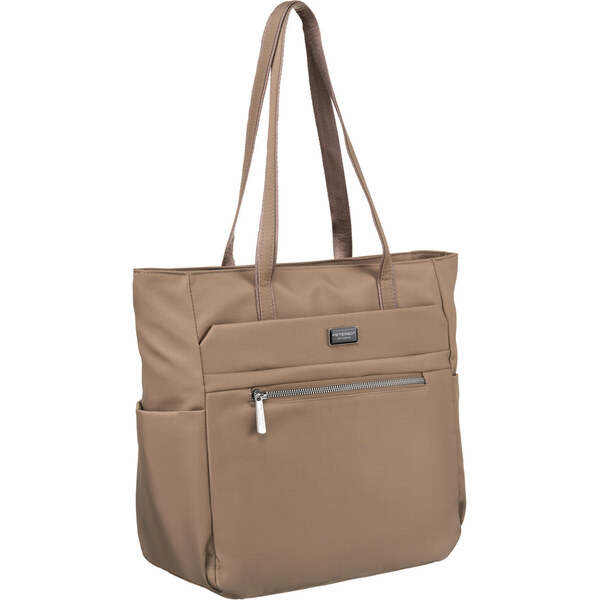 Dámska béžová kabelka Peterson, čierna, vhodná na formát A4 66065931