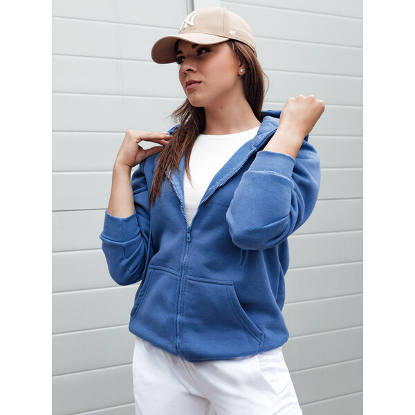 BASIC Modrá mikina na zips VICTORIA BY1320 60211269