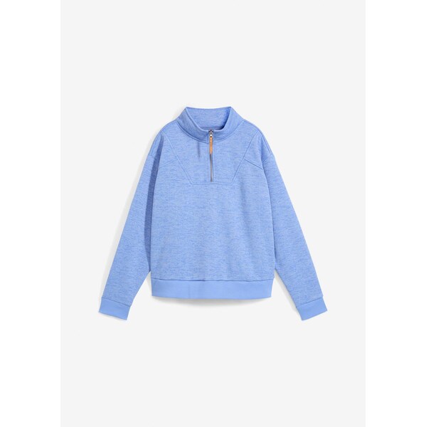 bonprix Super mäkká mikina oversize, farba modrá 60211497