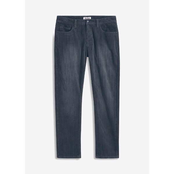 bonprix Strečové kordové nohavice, Regular Fit, rovné, vybielený 60211665