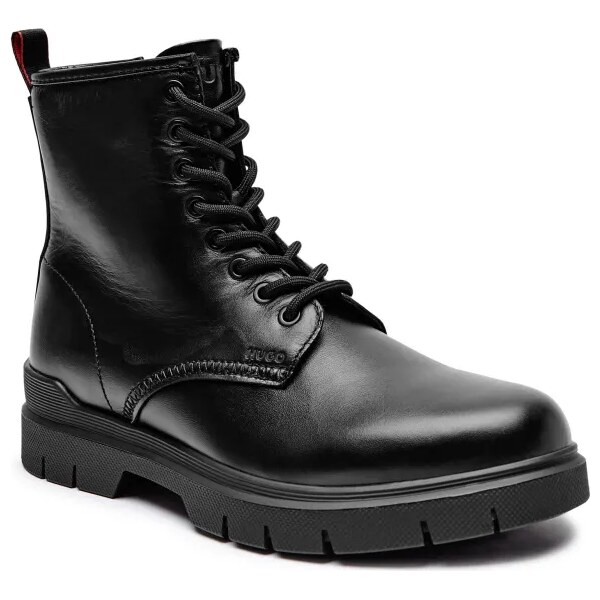 HUGO Kožené vysoké topánky Ryan 58245289