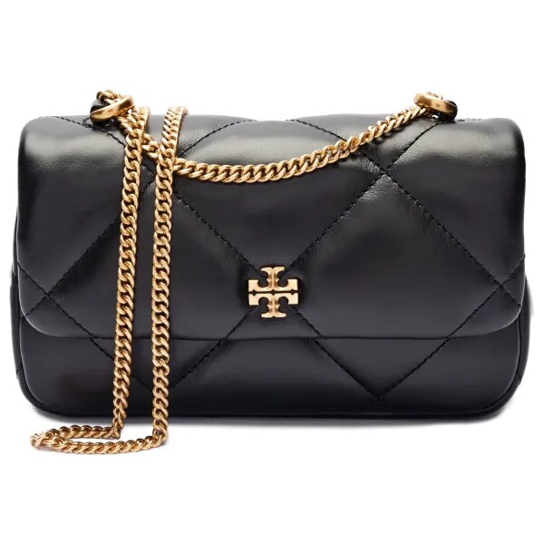 TORY BURCH Kožená kabelka na rameno Kira Diamond Quilt Mini 61714719