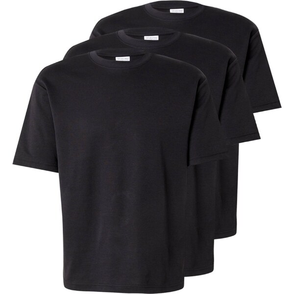 SELECTED Tričko SLHOscar čierna 60219204