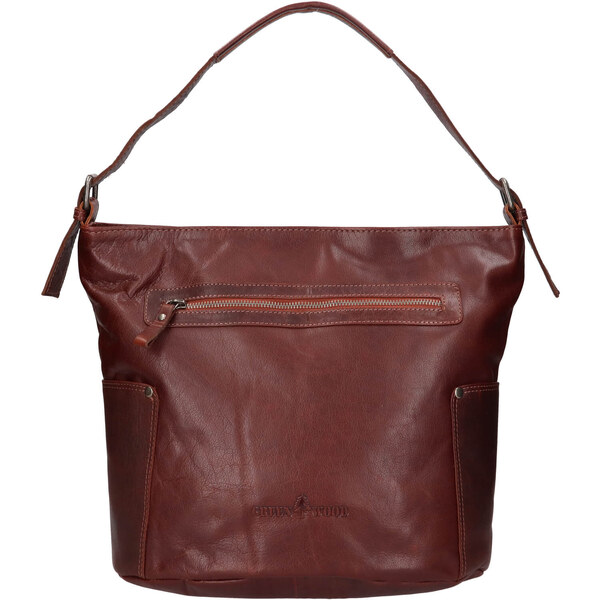 Dámska kožená kabelka Greenwood Amalia - hnedá 60224093