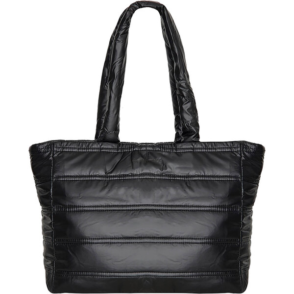 Lesklá shopper dámska kabelka New Rebels Melani - čierna 60224088