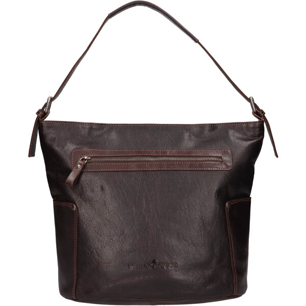 Dámska kožená kabelka Greenwood Amalia - tmavo hnedá 60224094