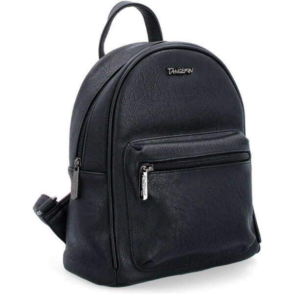 Mestský batoh zo syntetickej kože Tangerin čierna 8018 C 35130028