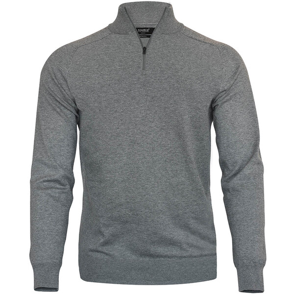 Pánsky bavlnený sveter so zipsom do 1/4 Brighton Nimbus 62679124