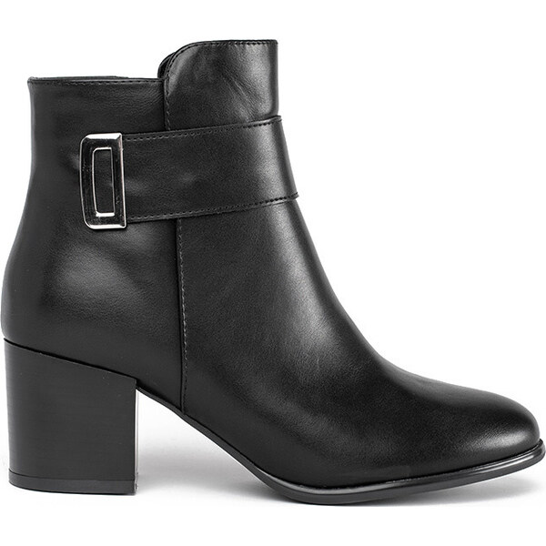 BASIC Elegantné čierne členkové topánky na stĺpiku Sergio Leone BT661B 56896605