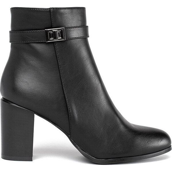 BASIC Elegantné čierne členkové topánky Sergio Leone BT350B 56896602