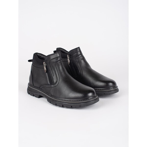 Shelvt Mens black winter insulated boots 60298762