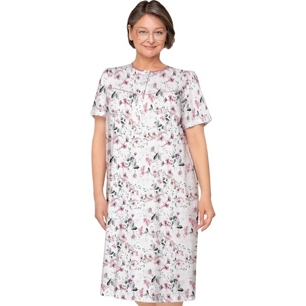 Martel seniorská nočná košeľa s krátkym rukávom 203 Bogna - biela z 60262592