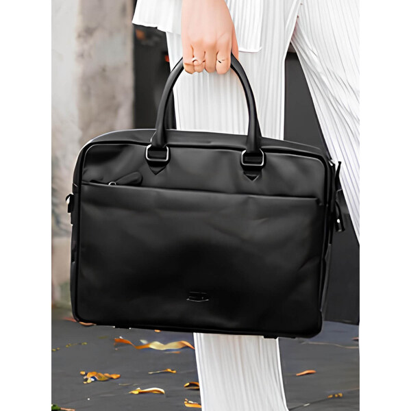 Pánska kožená taška na notebook Sparwell Koen - čierna 58297919