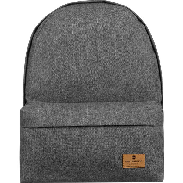 Peterson sivý priestranný športový batoh z polyesteru PTN BULKA 56217121