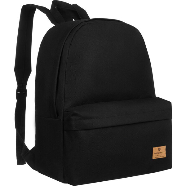 Peterson čierny priestranný športový batoh z polyesteru PTN BULKA 56217122