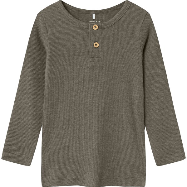 NAME IT Tričko Kab hnedá melírovaná 60273449