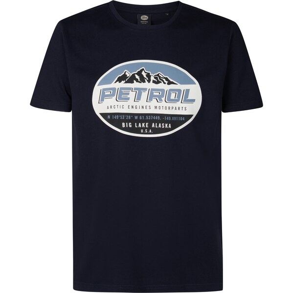 Petrol Industries Tričko Kennicott námornícka modrá / svetlomodrá / 60383502