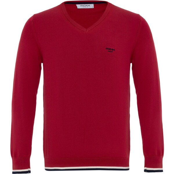 Moxx Paris Sveter rubínová / čierna / biela 60683954