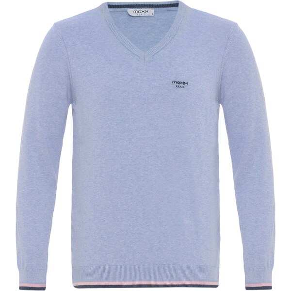 Moxx Paris Sveter tmavomodrá / svetlomodrá / svetloružová 60683956