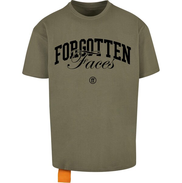 Forgotten Faces Tričko Overgrown Skull tmavobéžová / olivová / 65873118