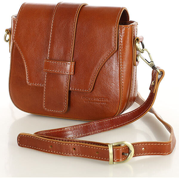 Marco Mazzini MAZZINI Kožená crossbody kabelka VERONA | camel L101b 60290507