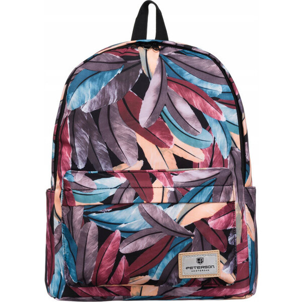 Peterson Farebný športový plecniak s potlačou pierok PTN 79904 49417337