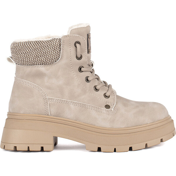 Goodin Svetlobéžové zateplené členkové dámske traperky GD-TL61BE 57597476