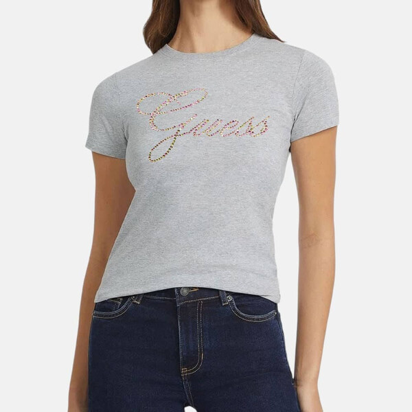 Dámské šedé triko Guess 56095 60304976