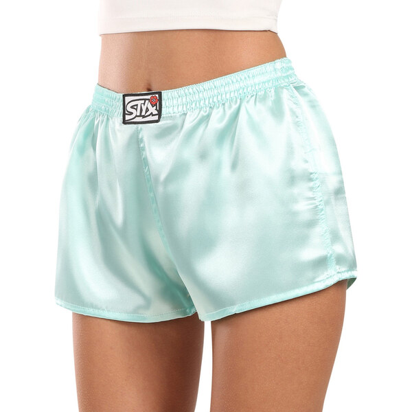 Dámske trenky Styx klasická guma saténové svetlo zelené (L1162) 60305850