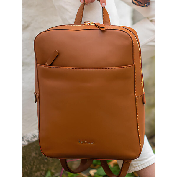 Dámsky kožený batoh Bellicci Miley - koňak 58297921