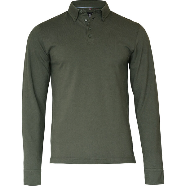 Bavlnená strečová polokošeľa pre mužov dlhý rukáv Carlington Nimbus 62679149