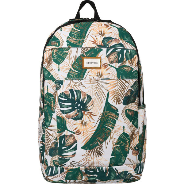 Rovicky biely batoh so zlato-zelenými vzormi R-PST 08 56217057