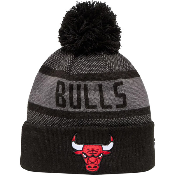 Čierno-sivá pánska čiapka New Era Jake Cuff Beanie Chicago Bulls Hat 65151000