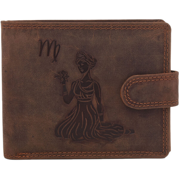 Pánska kožená peňaženka MERCUCIO svetlohnedá embos panna 2911906 60313105