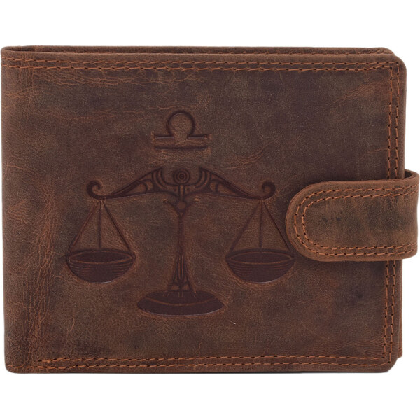 Pánska kožená peňaženka MERCUCIO svetlohnedá embos váhy 2911906 60313113