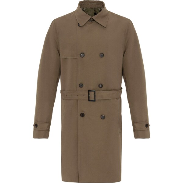 Antioch Prechodný kabát kaki / tmavozelená 60440124