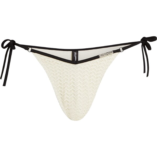 Karl Lagerfeld Bikinové nohavičky Hotel krémová / čierna 60316927