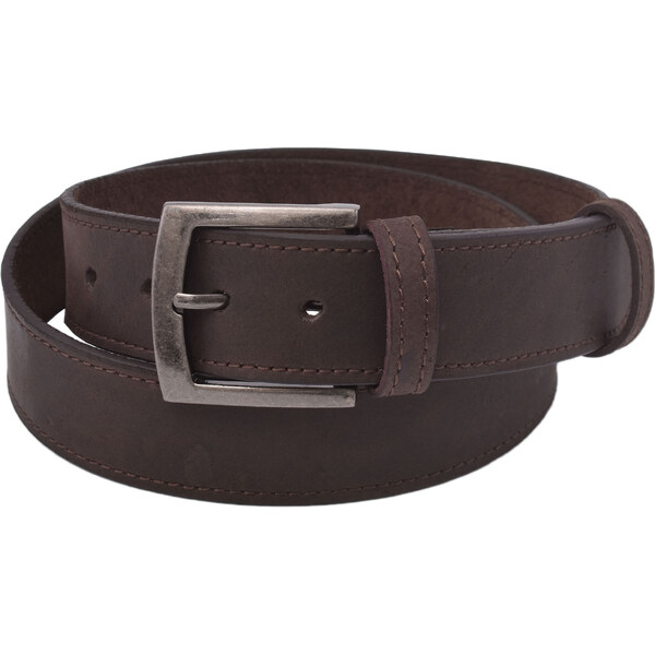 Mercucio Pánsky kožený opasok 747-40-30 tmavohnedý hunter šitý pracka 64508237