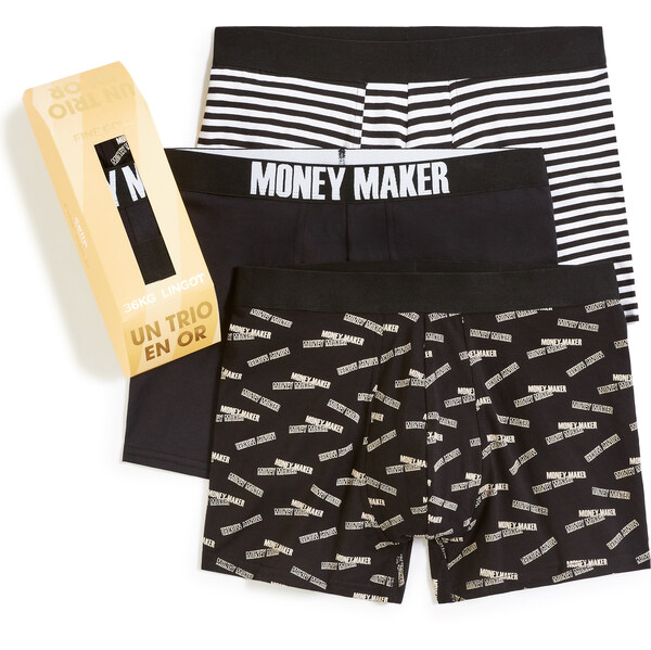 Celio Gift set of gold brick boxers, 3pcs - Mens 60750701