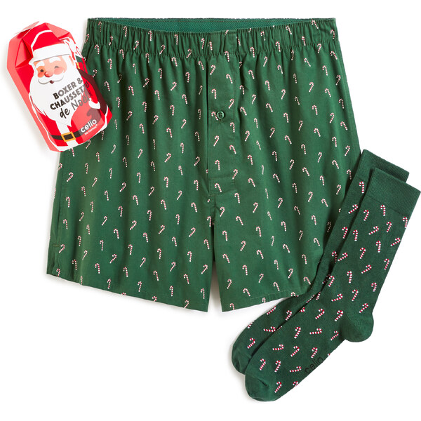Celio Vianočný darčekový set boxeriek a ponožiek 66984291