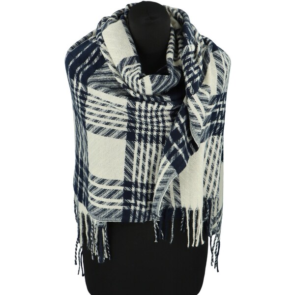 Dámsky šál modro/biely - Firenze Gaston modrá 60393924