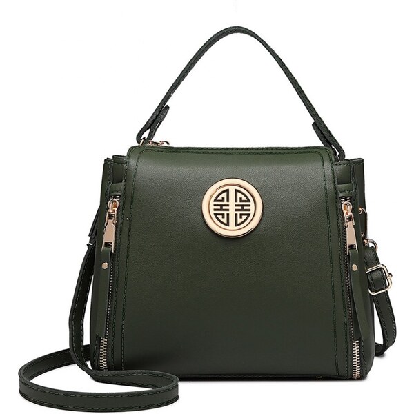 Konofactory Zelená zdobená kabelka na rameno Decor 60349847